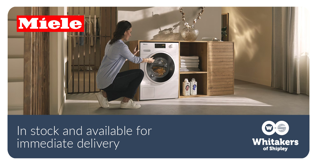 WhitakersOS's tweet image. We have this @Miele_Press WCD020WCS Washing Machine in stock for immediate delivery on special offer for £750.00.

➡️ 8KG Capacity
➡️ 1400 Spin

Get in touch with us on 01274 584709.

#Miele #LaundryAppliance #WashingMachine