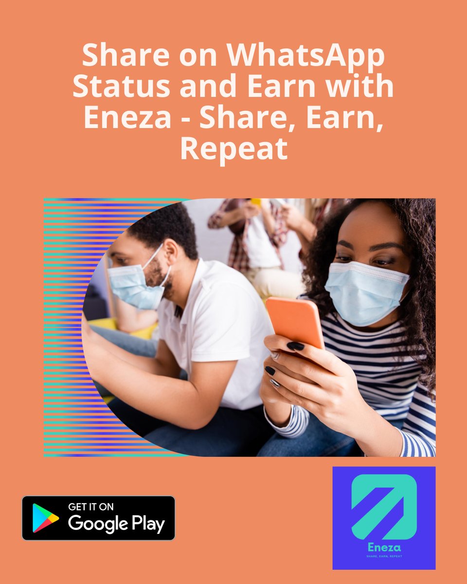 EnezaApp's tweet photo. Hey there, did you know you can earn cash by sharing Eneza's WhatsApp Status Ads on your statuses. It's super easy and free to sign up! Check it out on play store, Eneza-share, earn, repeat
#enezaapp #WhatsAppads #Ads https://t.co/ddQnV5Z9rm