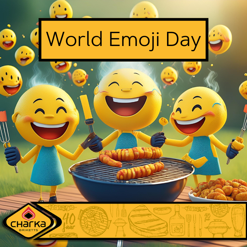 CharkaSA's tweet photo. World Emoji Day is an unofficial holiday celebrated on 17 July. The day is deemed a "global celebration of emoji". Any excuse to braai! Show your braai emoji in the comments ❤️🔥
#everydayisacharkaday #charka #charkabrikkets #braai #charkabrikkets #braaitime https://t.co/BIMvkl94z3