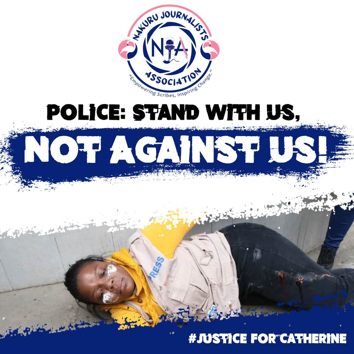 nkrjournalists's tweet photo. #JusticeforWanjeri @ckariuki1977
#RespecttheMessenger
#ShameonPolice We shall not be cowed! Our March to County Police Commander's Office commences in a few. @citizentvkenya @K24Tv @KBCChannel1 @ntvkenya @StandardKenya @TheStarKenya @NationAfrica @MtaaWangu @MediaCouncilK https://t.co/2KsNzhILaz