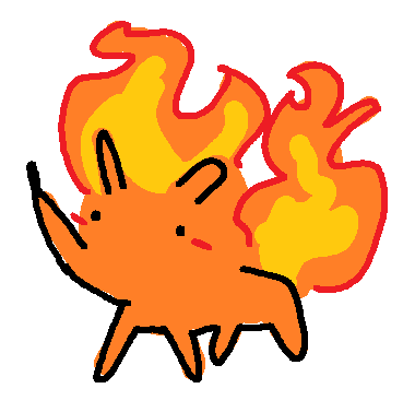 sickness_inside's tweet photo. burning fox doodle :3 #rpgmaker #indiegame https://t.co/qvs95cIH90