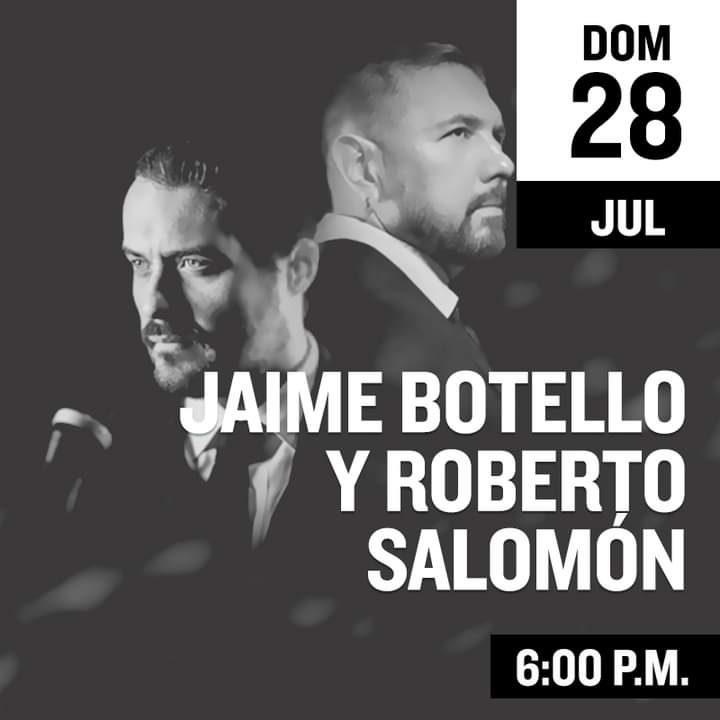 Te espera un concierto de emblemáticos boleros reimaginados glamurosamente por el piano de <a href="/robertosalomon/">Roberto Salomón</a> y la voz de Jaime Botello en formato de trío de jazz. ¡No te lo puedes perder!

Compra tu boleto aquí: acortar.link/duwEC1