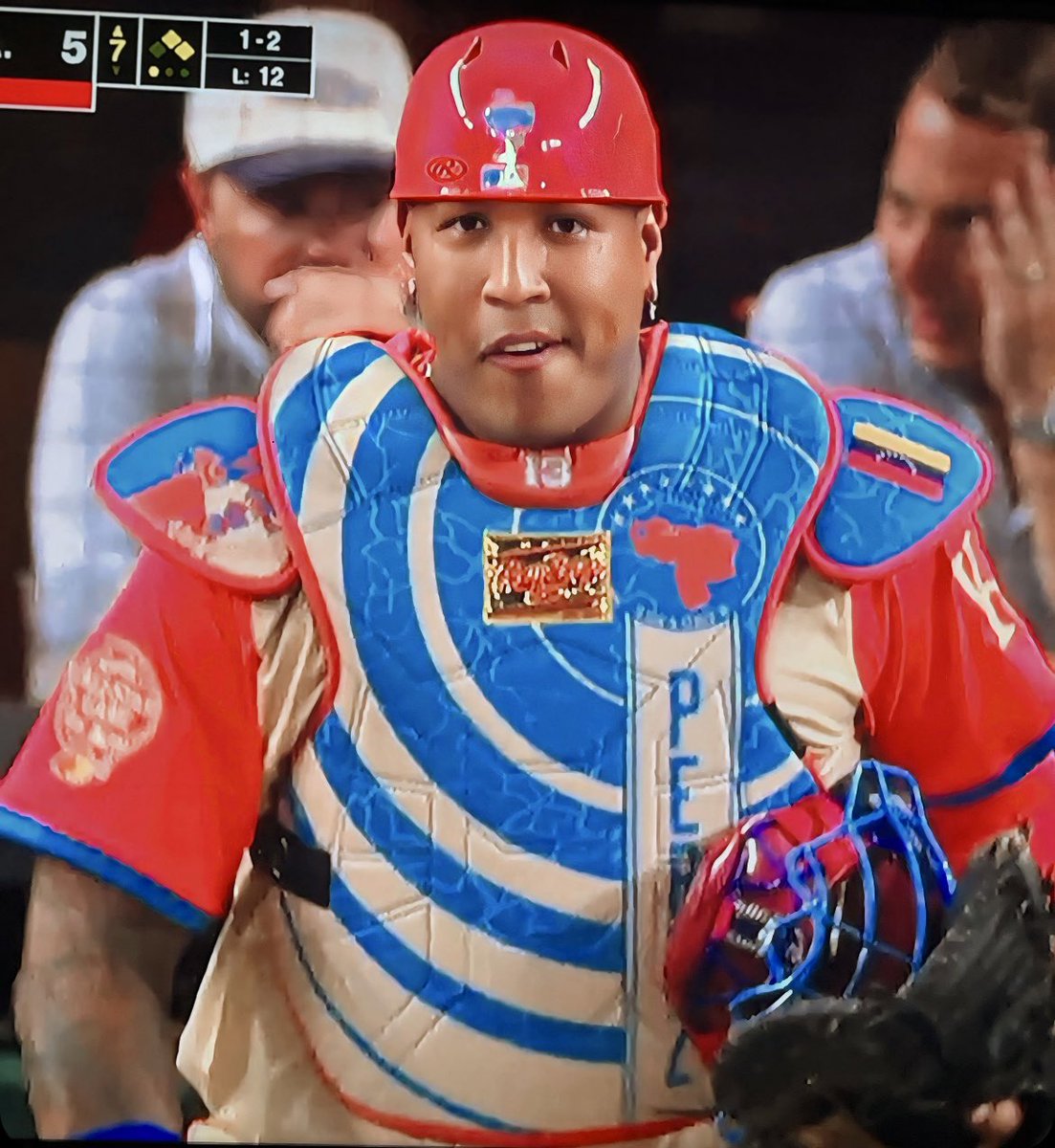 ElDesignado2's tweet photo. Salvador Pérez @SalvadorPerez15 representando el tricolor nacional 🇻🇪🇻🇪🇻🇪

#salvadorperez https://t.co/A60ZXTrwp6