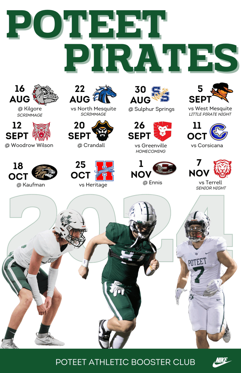 PHS_BoosterClub's tweet photo. @dctf made a huge mistake picking our Poteet Pirates to finish last in our district. Please come out and support our team. Share the word......hide all the women and children, the Pirates are coming!

#RespectAllFearNone https://t.co/6okXBQyH19
