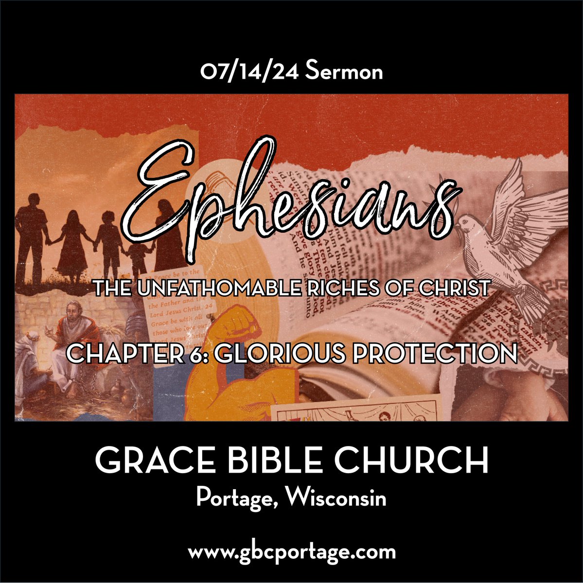 BibleWi's tweet photo. Sermon from Livestream titled "Gateways of Wisdom for our Children", broadcast on 07/14/24 from Grace Bible Church in Portage WI
.
https://t.co/LY3wDN3J7j (YouTube) https://t.co/t65ARxWkMX (Rumble)
.
#Ephesians #Sermon #GBCPortage #GraceBibleChurchPortage #PortageWI https://t.co/qc6Qkf2yCz