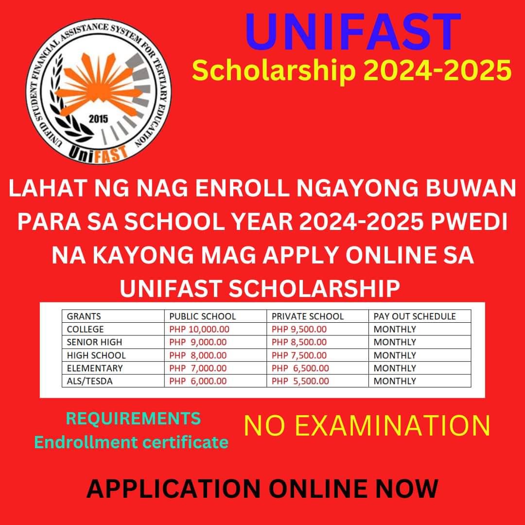 DSWD2024's tweet photo. BAKA MAY KILALA KAYO NA GUSTONG MAGING SCHOLAR NGAYONG PASUKAN
Libre na Tuition at may Allowance pa

CHED/ UNIFAST IS NOW ACCEPTING NEW SCHOLARS for S.Y. 2024-2025
REGISTRATION IS NOW OPEN

📣Download Form to Apply here:
https://t.co/vs2BIru004 https://t.co/VU0cz10Qj9