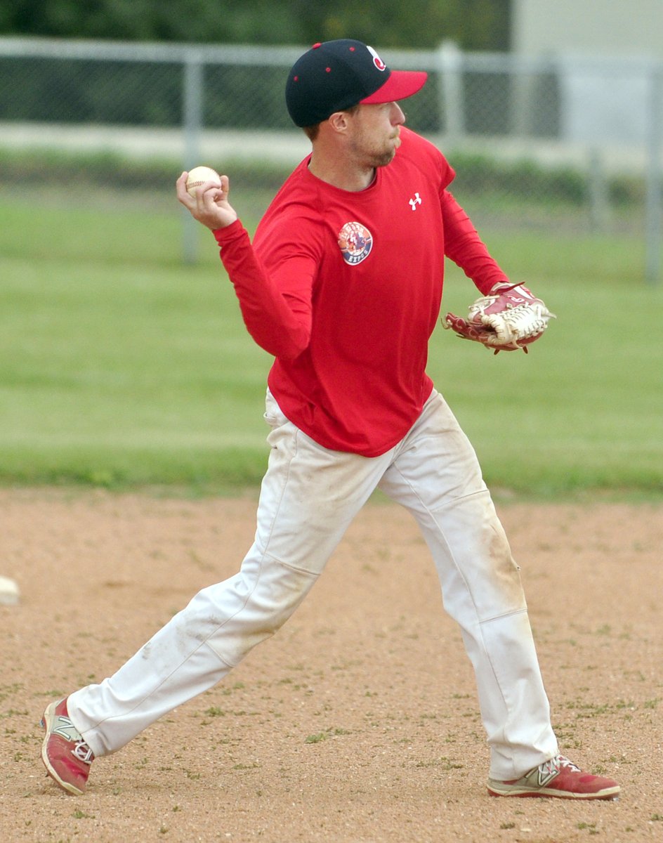 julesxavier59's tweet photo. @ElkhornExpos dropped an 8-3 decision Sunday night hosting Oak River Dodgers. Warmup for both teams on the field or in the batting cage prior to game time. https://t.co/g7l8jgV8QY