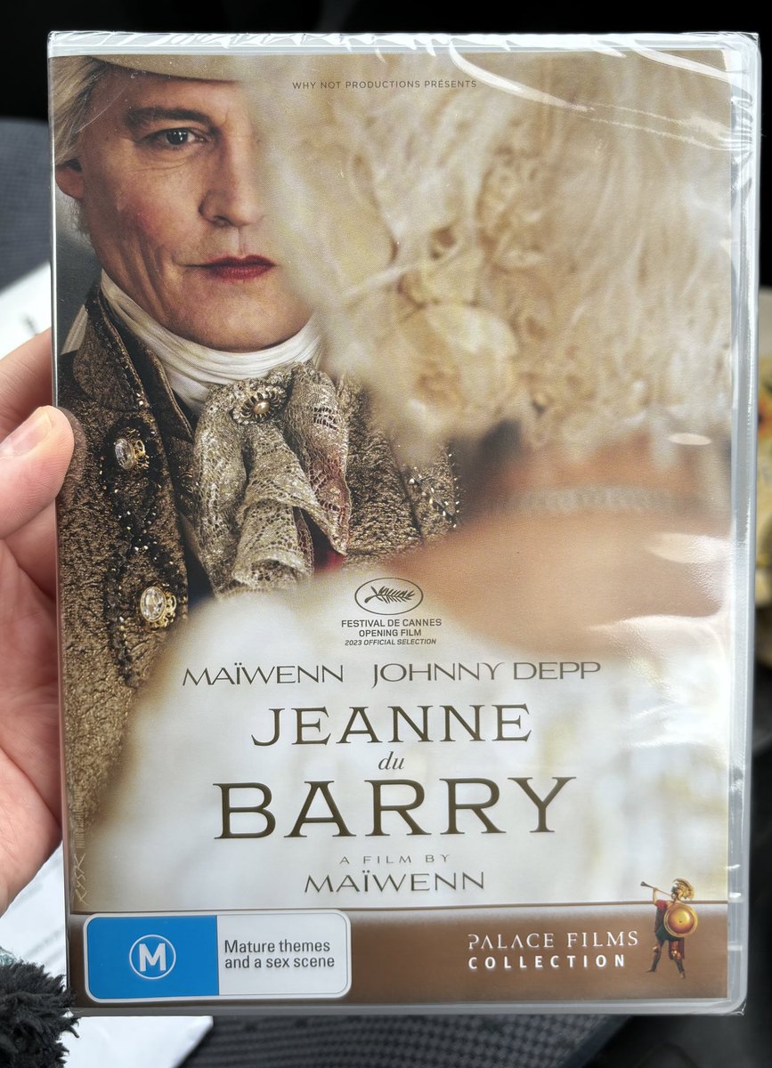 thedeppository's tweet photo. At last Jeanne du Barry is out on DVD in Australia 🇦🇺 so excited to watch it tonight ❤️ https://t.co/YzleFmIBtS