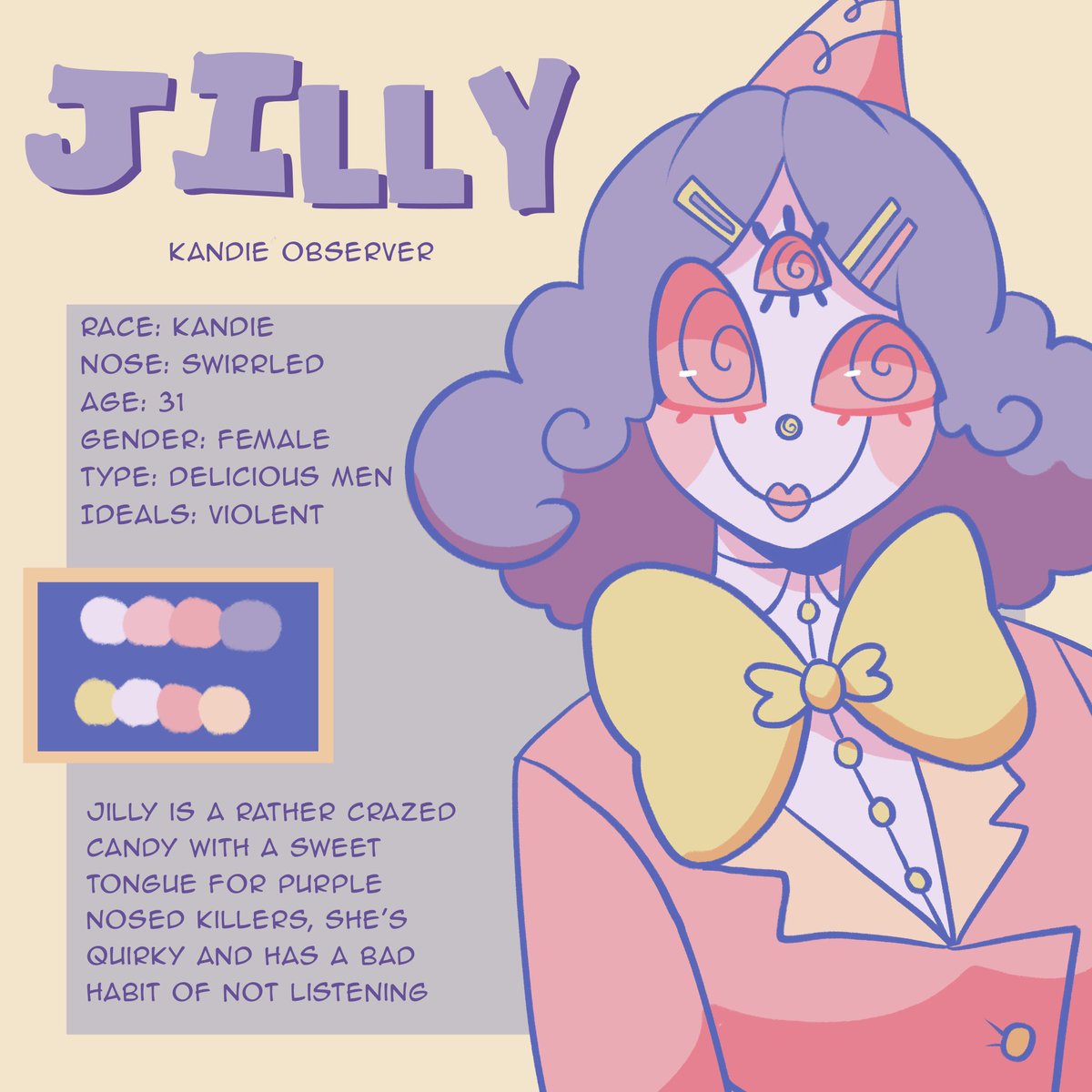 🎉・Day 5 | Winner of Villain Vote! | JILLY

Series: Confetti Cookies 

Fun facts: 

This is the first Dystopian style series I’ve made so I wanted to relaly make a creepy weird core style enemy, known as the Kandies!