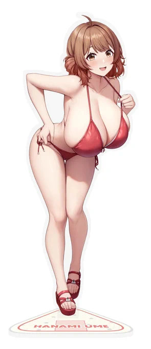 水着姿の花海佑芽ちゃんの28cmビッグアクスタがBOOTHで予約開始になりました! おにぎり台座がかわいいですよ夏コミ会場に来られない方はこちらからどうぞ!  