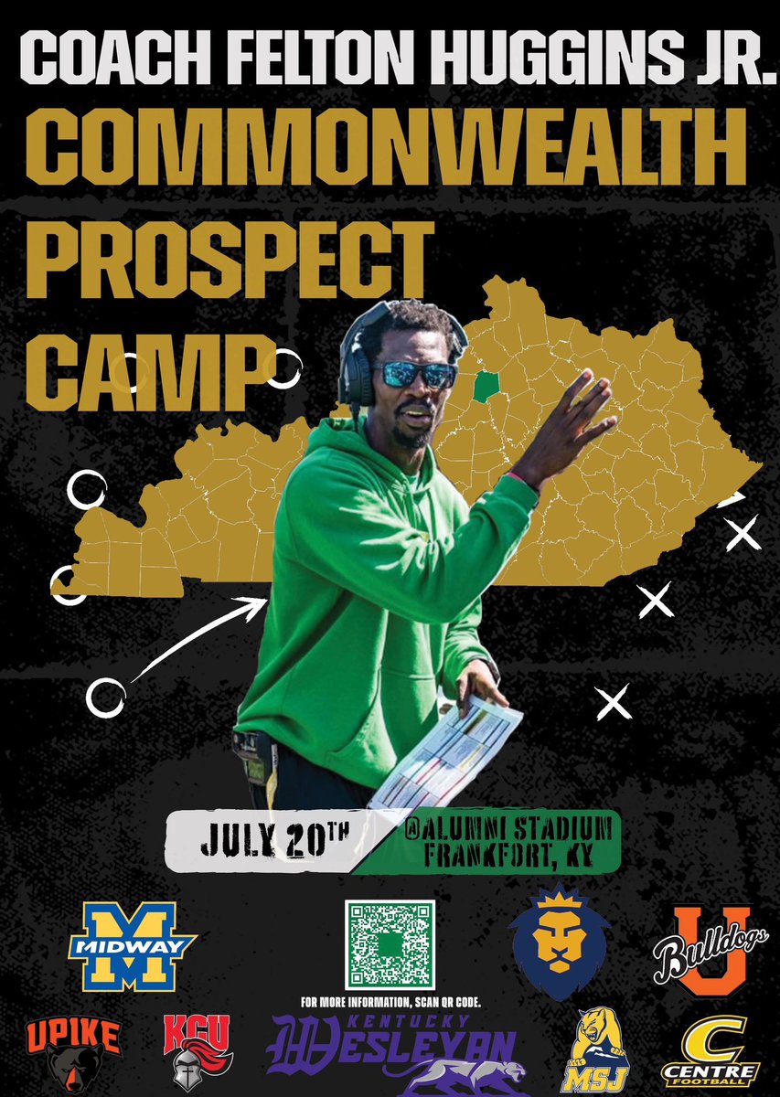 Coach Atkins (@coach_atkins5) on Twitter photo 🚨 <a href="/KYSUFB/">Kentucky State University Football</a> IS OFFERING ATHLETES
🗓️ SATURDAY JULY 20th
📍 ALUMNI STADIUM
🔗 feltonhugginscamps.com
📞 ON KENTUCKY, OHIO, TENNESSEE, MISSOURI, INDIANA, VIRGINIA, WEST VIRGINIA, & MICHIGAN ATHLETES.
‼️ SEND FILM FOR PRE-EVALUATION BEFORE CAMP SATURDAY 🟢
🟡 DM’S ARE OPEN 🚨 <a href="/KYSUFB/">Kentucky State University Football</a> IS OFFERING ATHLETES
🗓️ SATURDAY JULY 20th
📍 ALUMNI STADIUM
🔗 feltonhugginscamps.com
📞 ON KENTUCKY, OHIO, TENNESSEE, MISSOURI, INDIANA, VIRGINIA, WEST VIRGINIA, & MICHIGAN ATHLETES.
‼️ SEND FILM FOR PRE-EVALUATION BEFORE CAMP SATURDAY 🟢
🟡 DM’S ARE OPEN