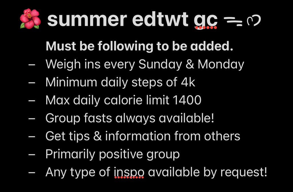 wkkwia's tweet photo. Strict 15+ only 

MUST BE FOLLOWING &amp; REPOST IN ORDER TO BE ADDED ˚⋆𓇼˚⊹ 𖦹 ⁺｡° 

⛱️ edtwt, group, groupchat, ricecaketwt, inspo, edtwt motivation https://t.co/KsLROvvS44