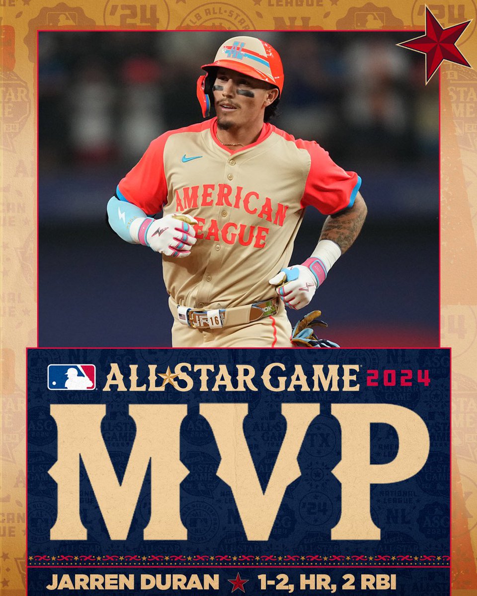 Jarren Duran’s go-ahead HR earns him the #AllStarGame Ted Williams MVP Award!