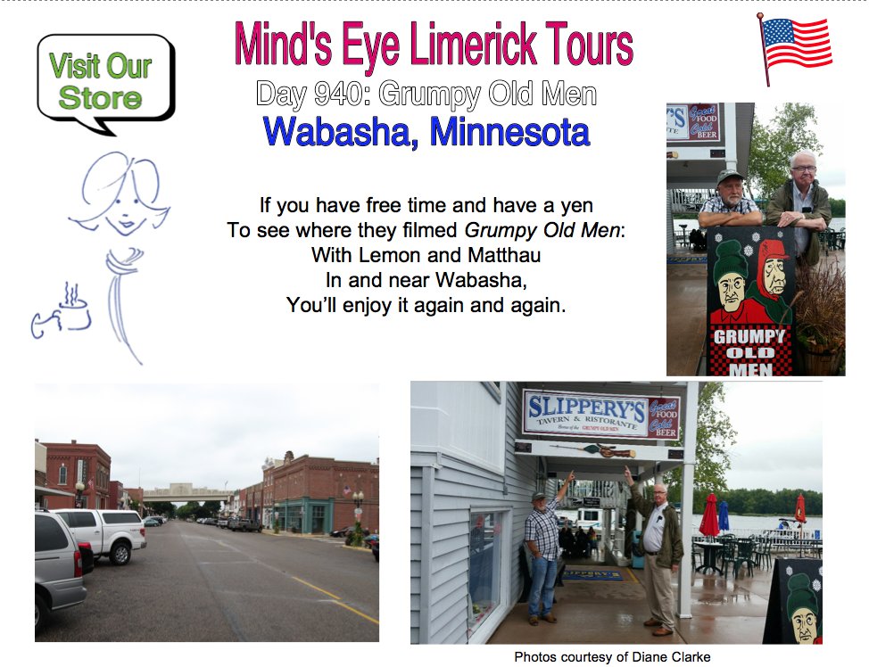 tom_mindseye's tweet photo. #Limerick #entertainment #humor #store #GrumpyOldMen #Wabasha #gifts #Minnesota #Slipperys https://t.co/nWXxewXtTF https://t.co/9OCkXrps3J