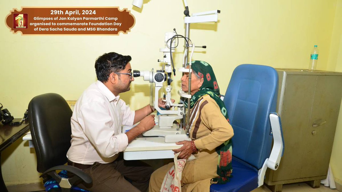 advrajendras1's tweet photo. For the purpose of providing health facilities to everyone, Dera Sacha Sauda organizes free medical camps every month under the guidance of Ram Rahim Ji. All medical facilities like #FreeHealthCheckup, consultation, medicine and treatment are provided in these camps. https://t.co/uVmn5TZl34