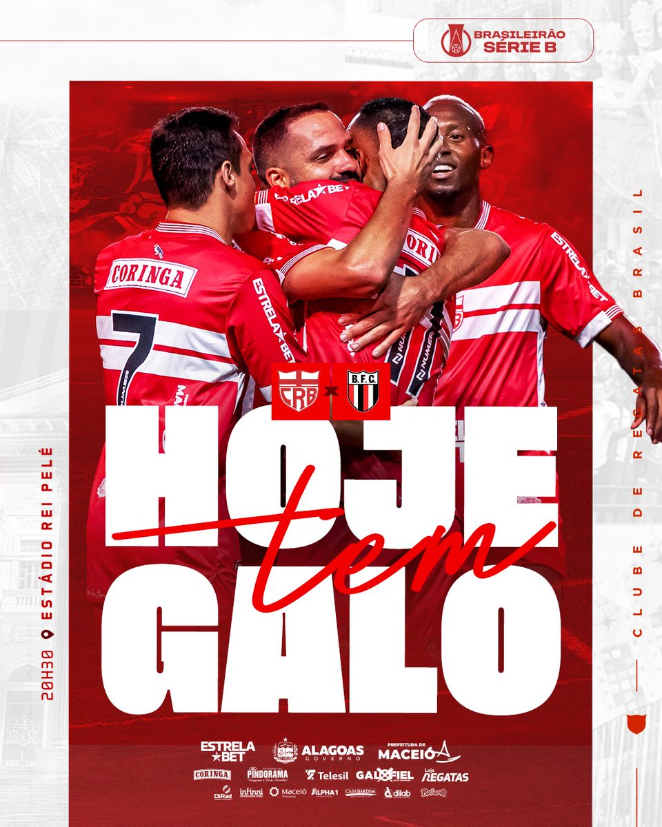 CRBoficial's tweet photo. AVANTE, ARGONAUTAS DA ESPERANÇA! 🏴󠁧󠁢󠁥󠁮󠁧󠁿🔥

🆚 Botafogo-SP
🏆 Campeonato Brasileiro Série B
⚔️ 9ª rodada
🗓️ 17/07
⏰ 20h30
🏟️ Estádio Rei Pelé
📺 Band e Premiere https://t.co/JlP6WBB2T6