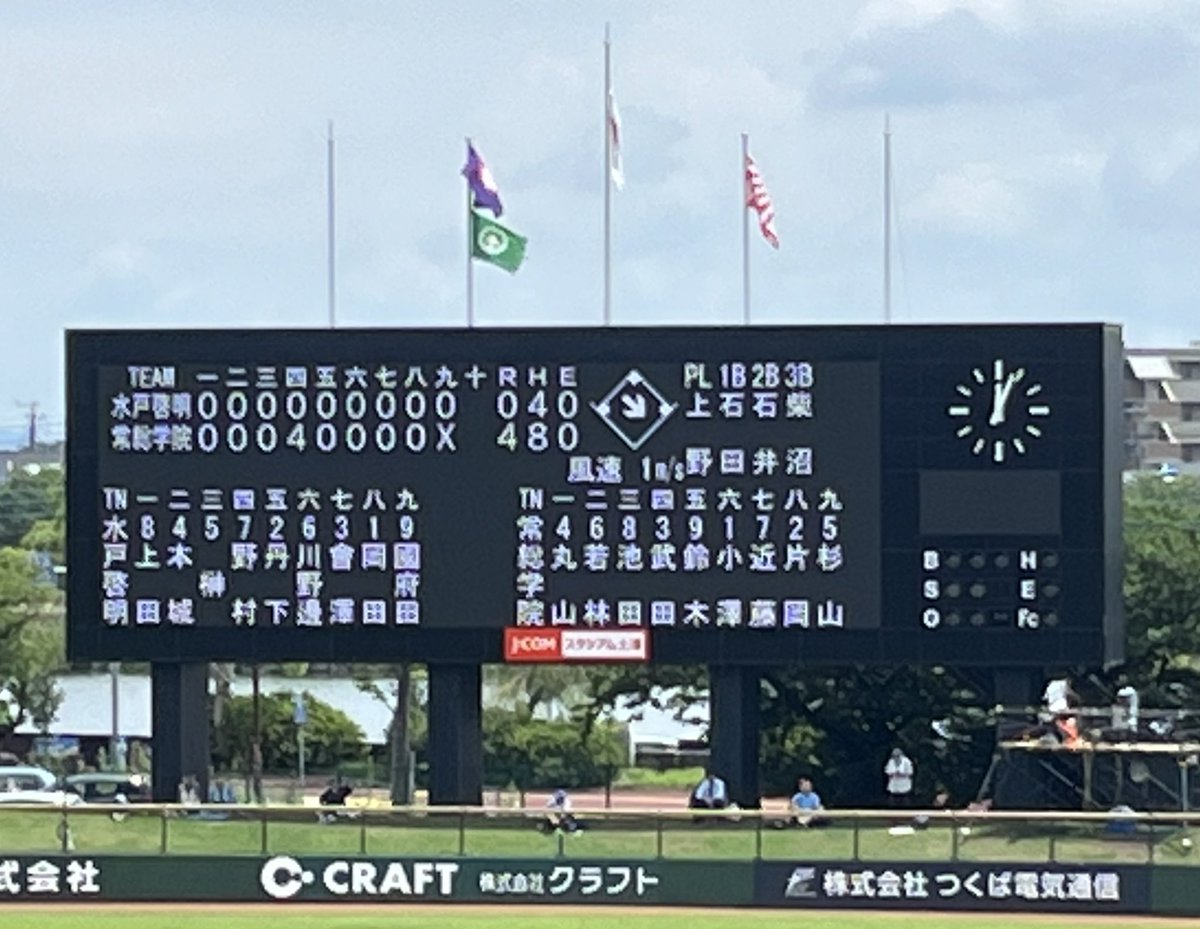 r12_style's tweet photo. なんとか勝利。
おめでとう。

#常総学院 https://t.co/UdpiB08Nkb