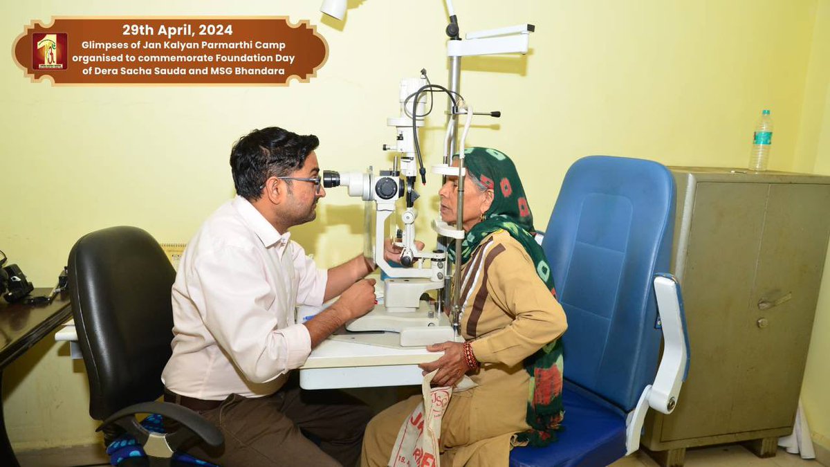 basantatalan125's tweet photo. #FreeHealthCheckup
 A free medical camp was organized at Shah Satnam Ji Specialty Hospital today and many patients were benefitted by this free camp and excellent services provided by the specialist doctors.
 Saint Gurmeet Ram Rahim Ji https://t.co/U5hSAD9xJP