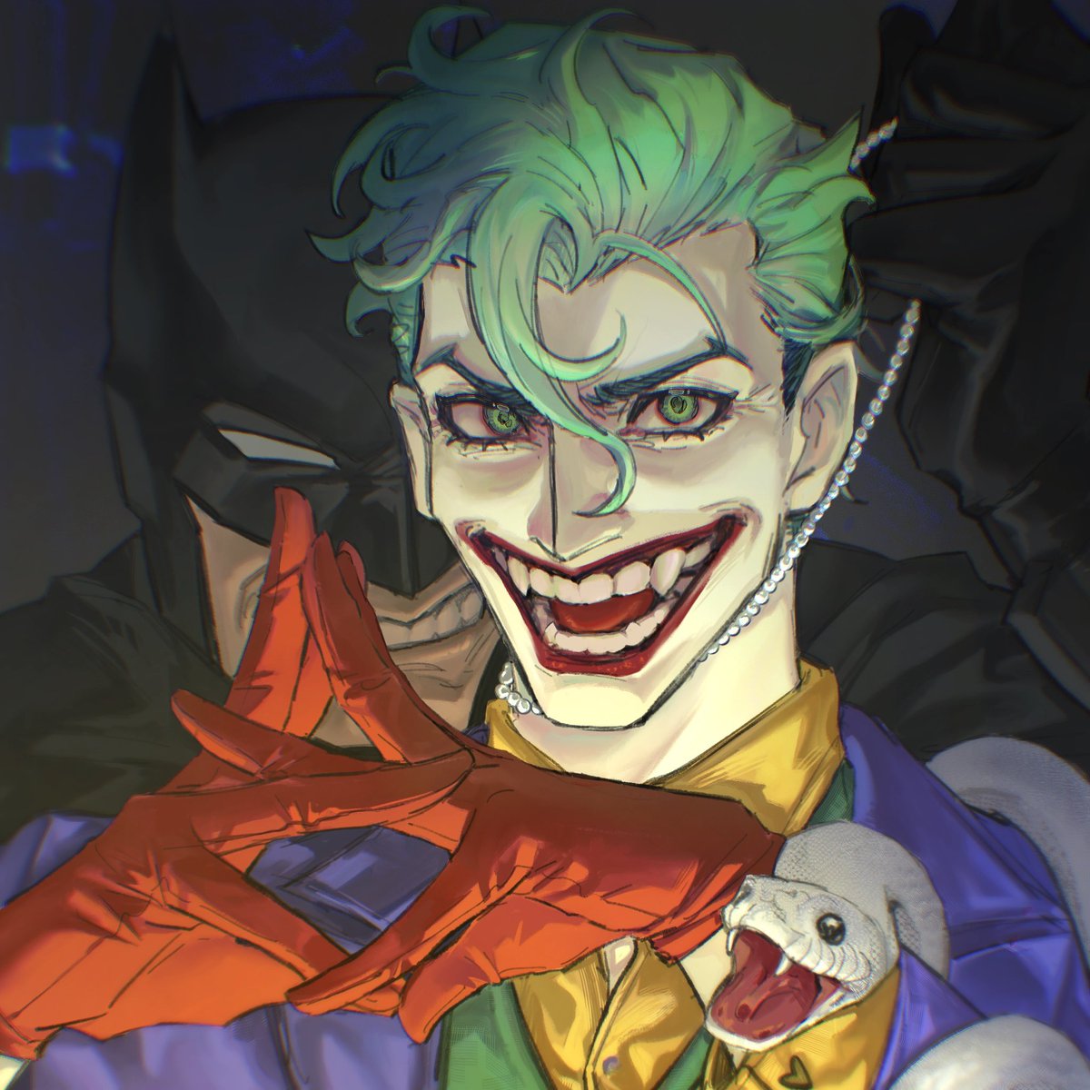 HappyPoker_CL's tweet photo. #batjokes #Joker #Batman 
The Deceived Adam and the The Serpent of Lies。 https://t.co/pZd1x9QfJR
