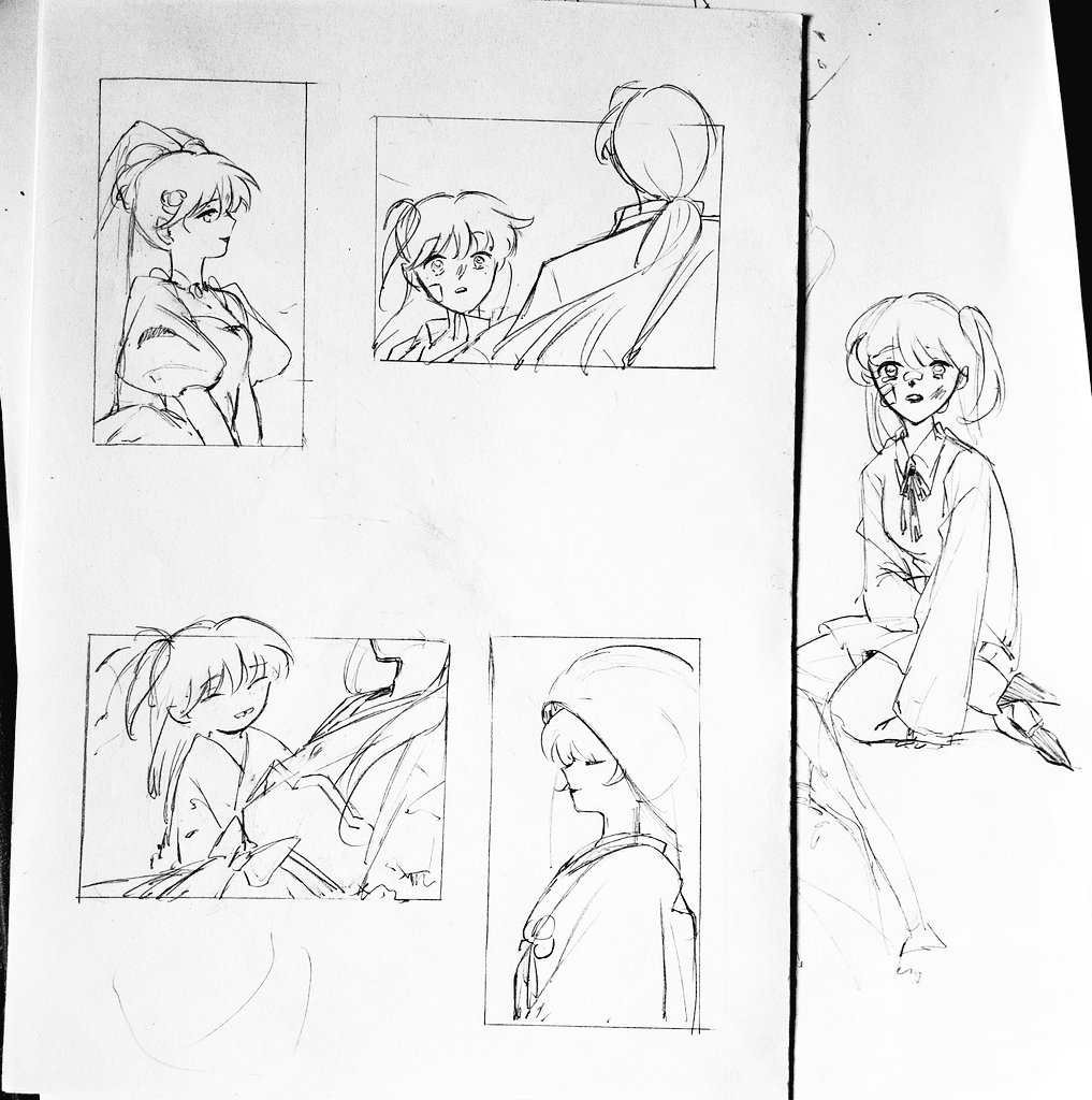 It's also a wedding but in two different worlds
I'm planning on watercoloring but I'm so lazy 😭