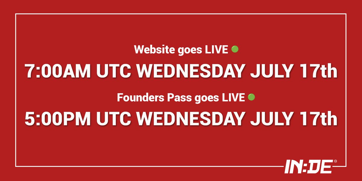 🚨 LAUNCH INFO:

📲 Our bio will be updated with a link to our website at 7AM UTC WEDNESDAY JULY 17th!

▶️ The Founders Pass will go LIVE at 5PM UTC WEDNESDAY JULY 17th!

👉 Please Enable Notifications🔔 so you are alerted when changes are live!