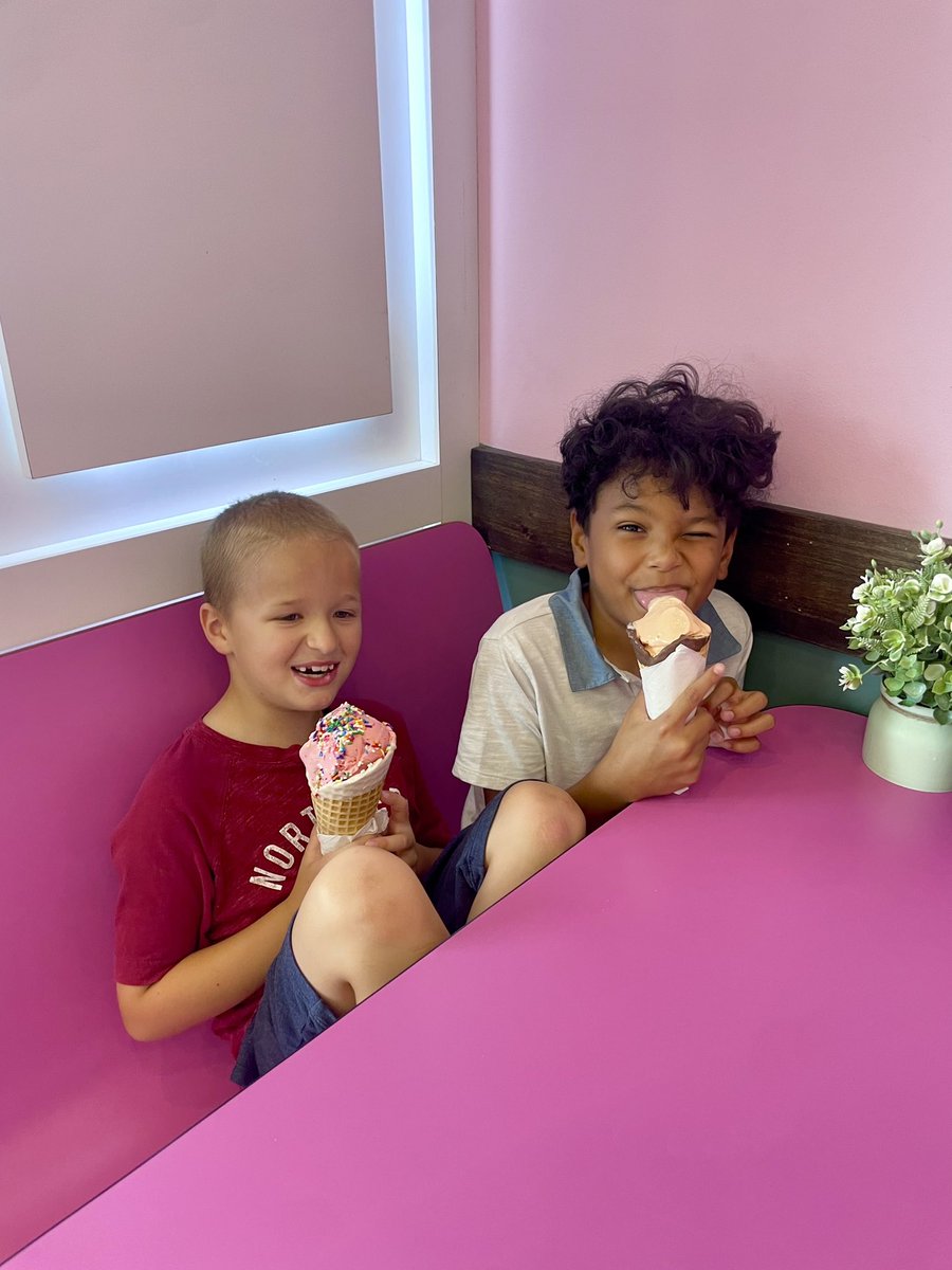 And Grayson’s birthday continues with a fun filled day with one of his BFFs! Hanging out at the house, Dave &amp; Busters, and Marble Slab ice cream… momma’s tired.