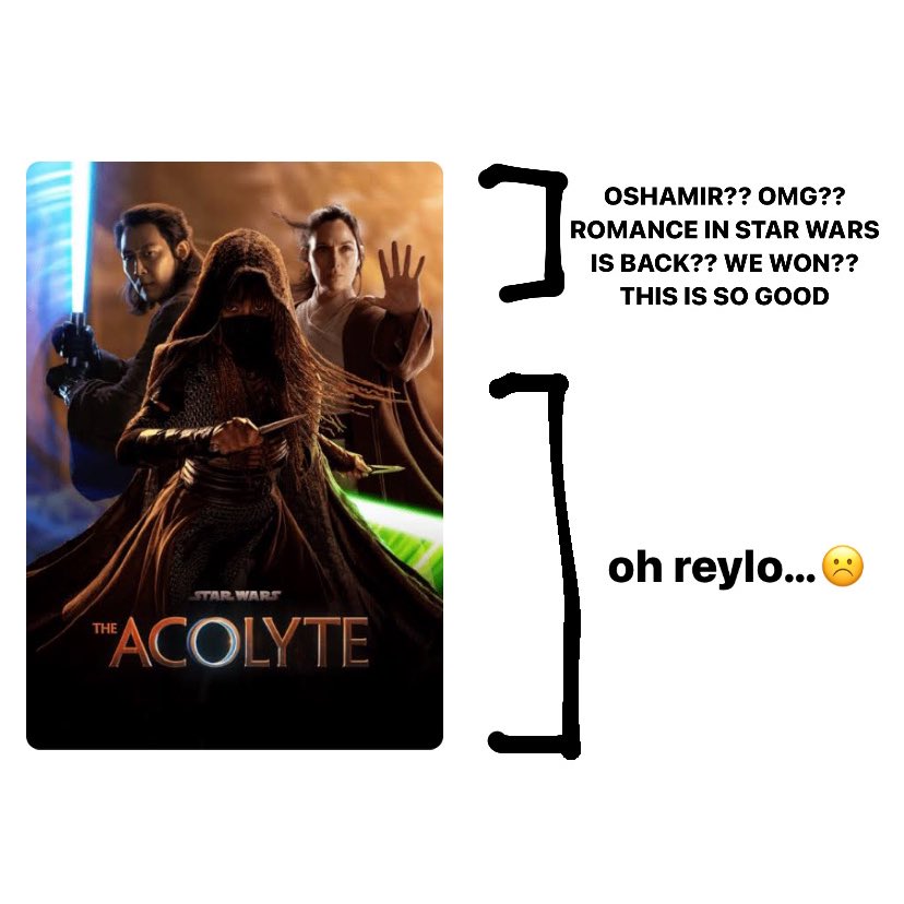 catrasboobies's tweet photo. basically my thought process after every acolyte episode https://t.co/jd5jJCMEAP