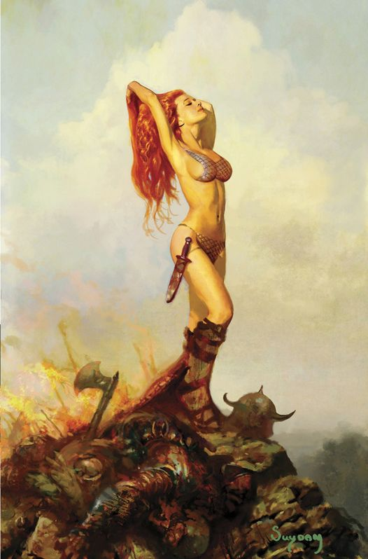 A_DungeonDelver's tweet image. Red Sonja, by Arther Suydam

#redsonja #pulpart