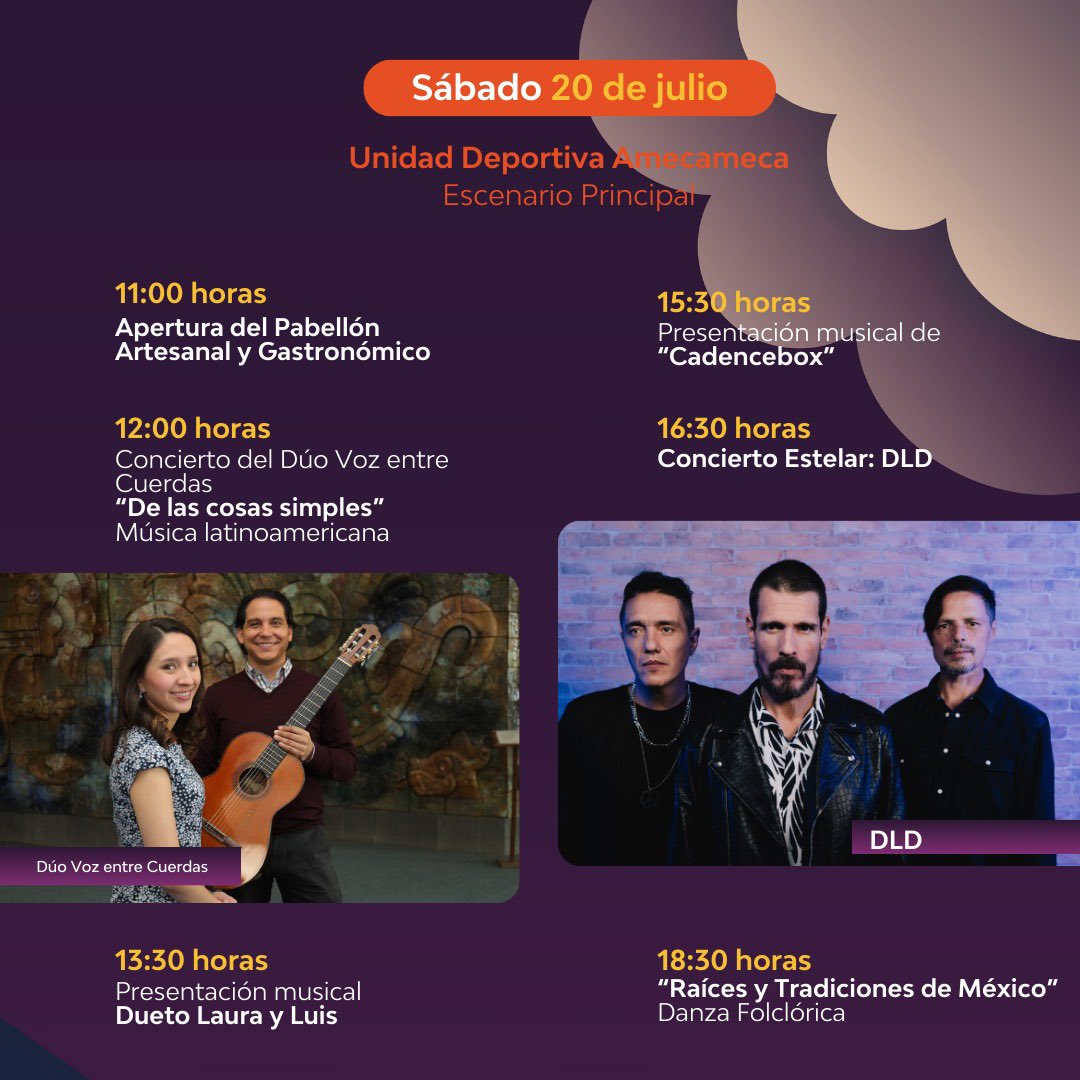 CulturaEdomex's tweet photo. ✨ Este fin de semana te esperamos en el #FestivalDeLasLuciérnagas 2024, disfruta de la increíble experiencia del avistamiento, actividades culturales, deportivas y artísticas. 
🗓️ del 19 al 21 de julio.
#ElPoderDeServir 
Checa el programa 👇🏼
¡No faltes! https://t.co/Q26egHoCrx