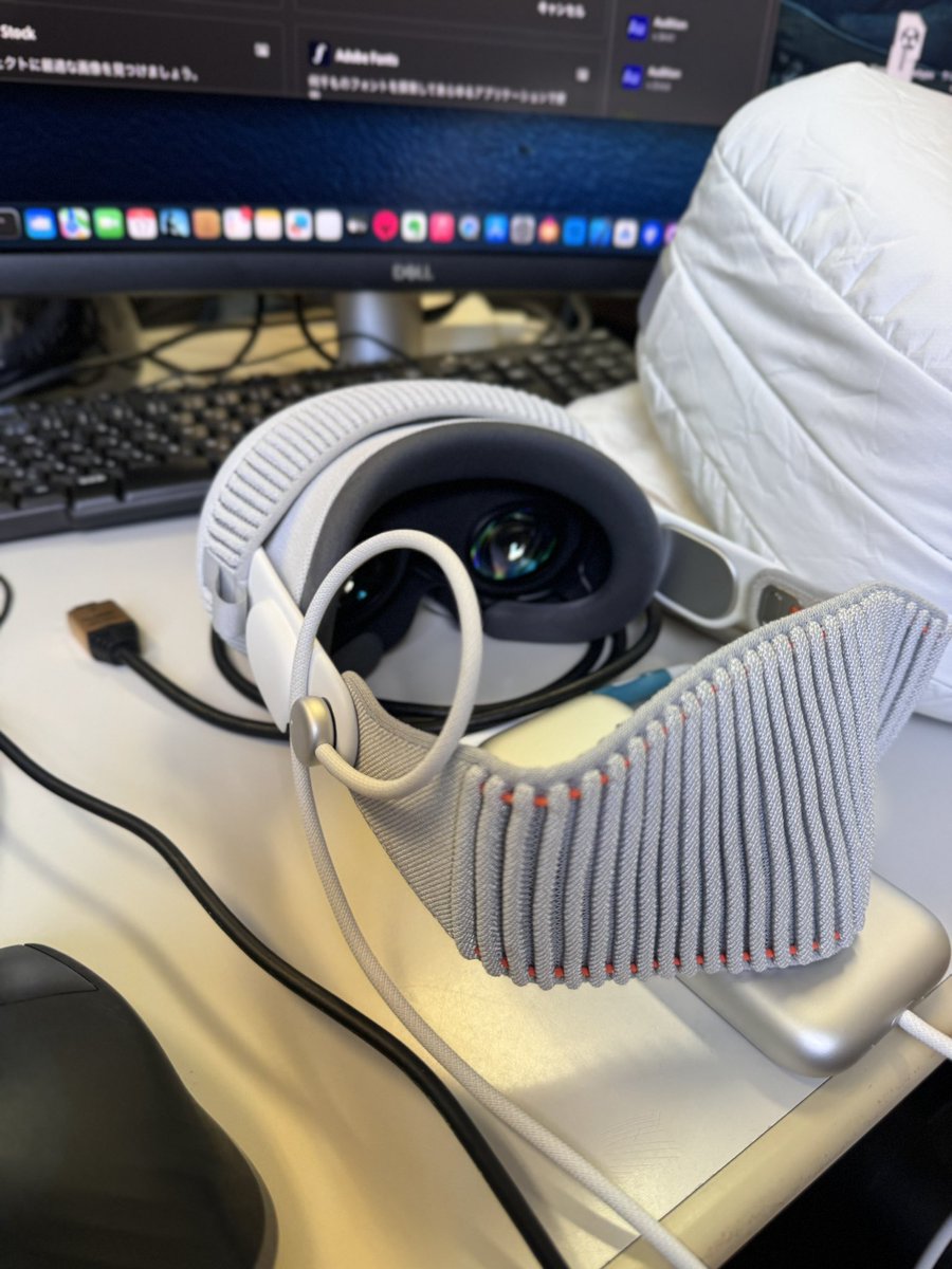 Gamecg_PG's tweet image. 今日はApple Vision Pro 体験。（廣）
#programing #AppleVisionPro #xr #fukuokadesignersacademy #unity