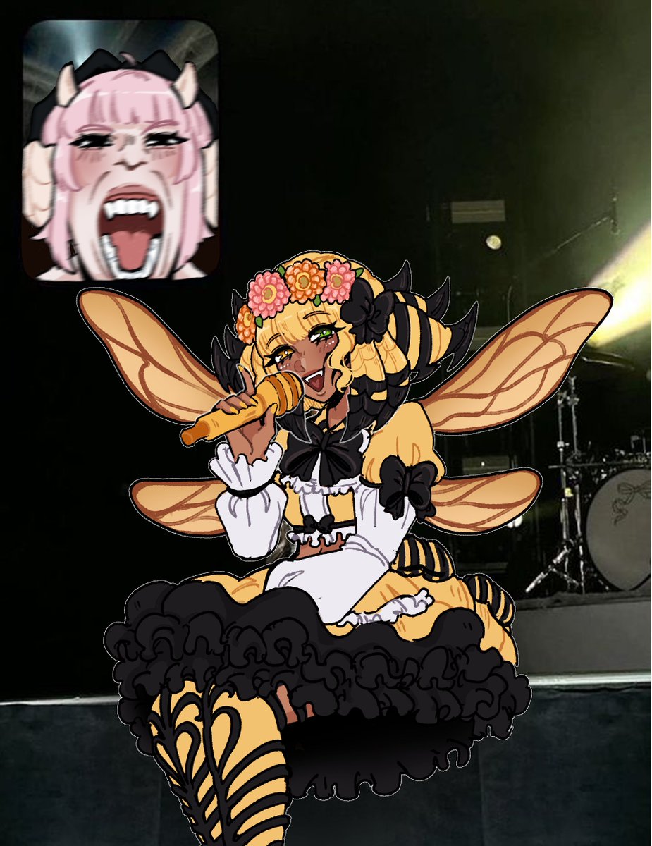 Velmonair's tweet photo. Honey B Lovely is my everything.
I'm collecting max hearts cause that's what dating sims told me to do. 🐝💛🖤 https://t.co/YZF2cYo8P9