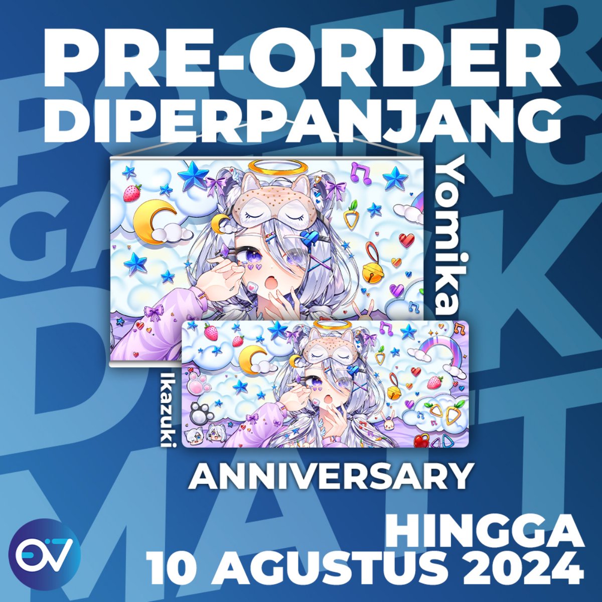 EternityVirtual's tweet image. Bagi kalian yang belum sempet mesen merch special edition yomi, ada kabar baik nih. 

Pre-order Merchandise Anniversary Yomika Ikazuki akan di perpanjang hingga 10 Agustus 2024!

Silahkan check out dari laman tokopedia kami : 
tokopedia.com/eternity-v