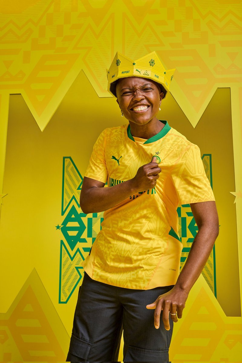 CadSportAgency's tweet photo. Rise. Rule. Repeat.
Puma x Mamelodi Sundowns drop the 24/25 Home &amp; Away kit.
A Ode to the Rise &amp; Dominance of Masandawana. 
Available from 1 August. https://t.co/DKBGthddH9