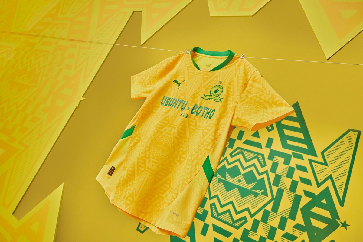 CadSportAgency's tweet photo. Rise. Rule. Repeat.
Puma x Mamelodi Sundowns drop the 24/25 Home &amp; Away kit.
A Ode to the Rise &amp; Dominance of Masandawana. 
Available from 1 August. https://t.co/DKBGthddH9