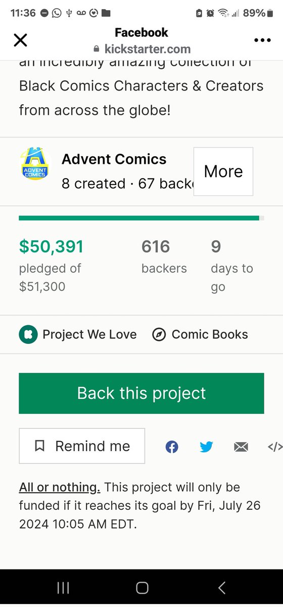 blackcomiclords's tweet photo. Only $819 to go. Make it happen. Make history...
#EpiphanyEngine https://t.co/Gafuao96eA