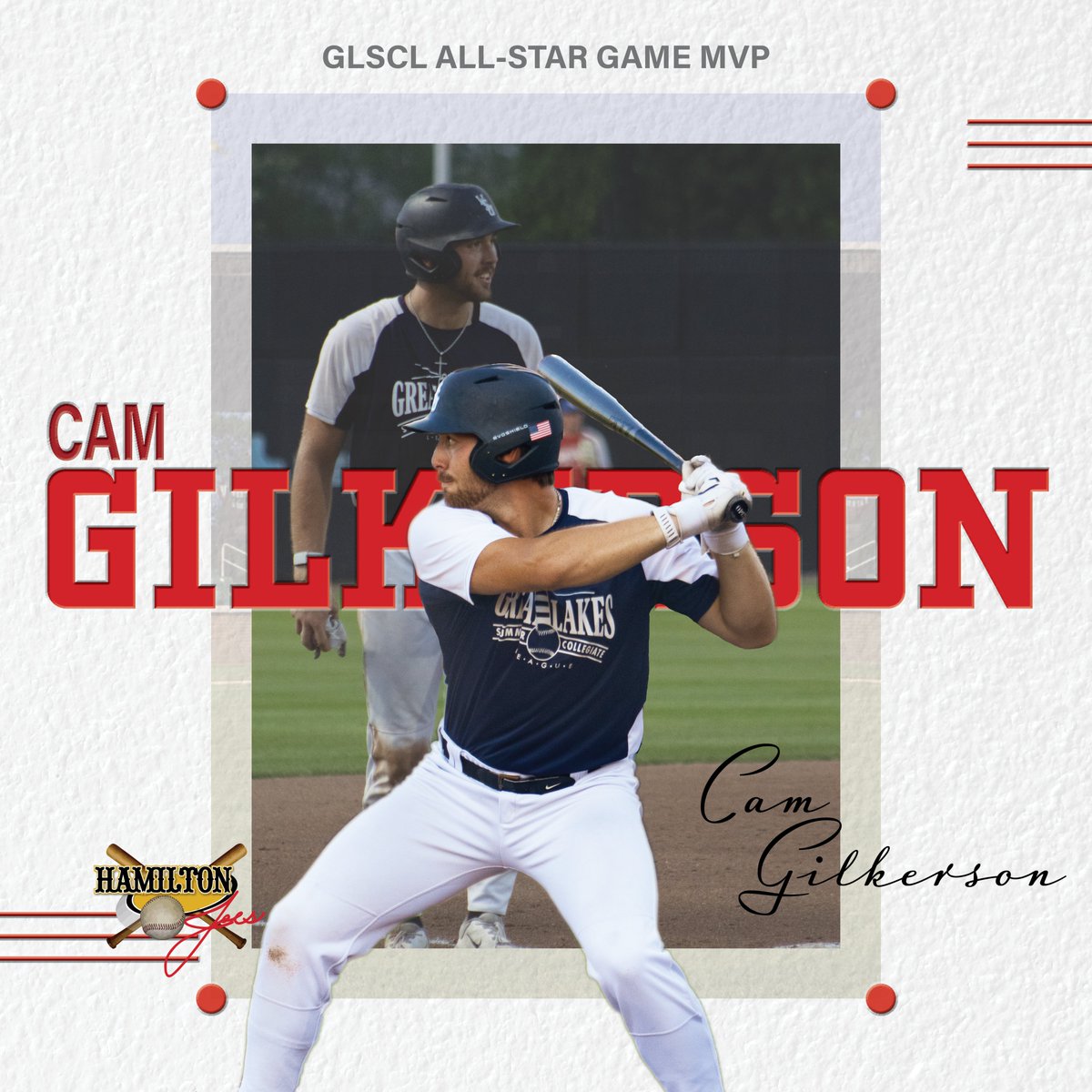 Hamilton Joes (@hamiltonjoes) on Twitter photo CAM GILKERSON, YOUR 2024 <a href="/GLSCL/">GLSCL Baseball</a> ALL-STAR GAME MVP!!!!
Cam went 3-4 tonight with a MONSTER 3-Run HR, a double, 5 RBIs, and 2 runs scored! #GoJoes #NotYourAverageJoes #MVP
📸: Jacob Fabry CAM GILKERSON, YOUR 2024 <a href="/GLSCL/">GLSCL Baseball</a> ALL-STAR GAME MVP!!!!
Cam went 3-4 tonight with a MONSTER 3-Run HR, a double, 5 RBIs, and 2 runs scored! #GoJoes #NotYourAverageJoes #MVP
📸: Jacob Fabry