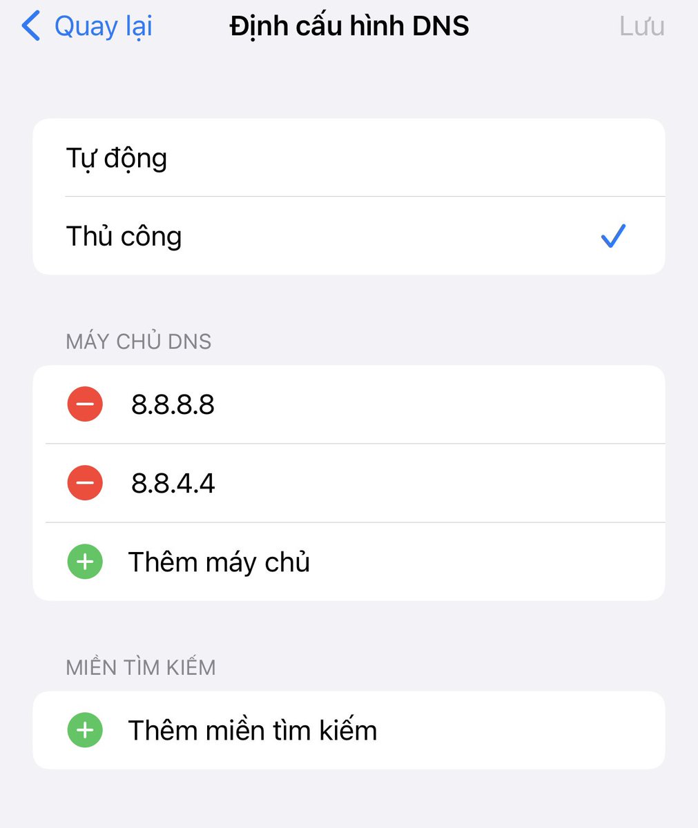Binance không vô được do viettel thì ae vào cài đặt điều chỉnh lại cái này nhé anh em

Nhập thông số >> bật wifi >> Done 

BNB cảnh báo VPS đó ae không nên sử dụng nha