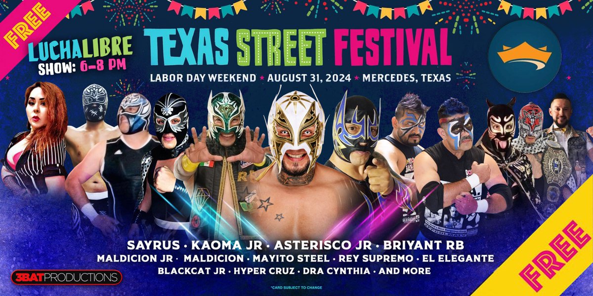 3BatProductions's tweet photo. See you in Mercedes Texas 
August 31 2024 https://t.co/szhpCMbfra