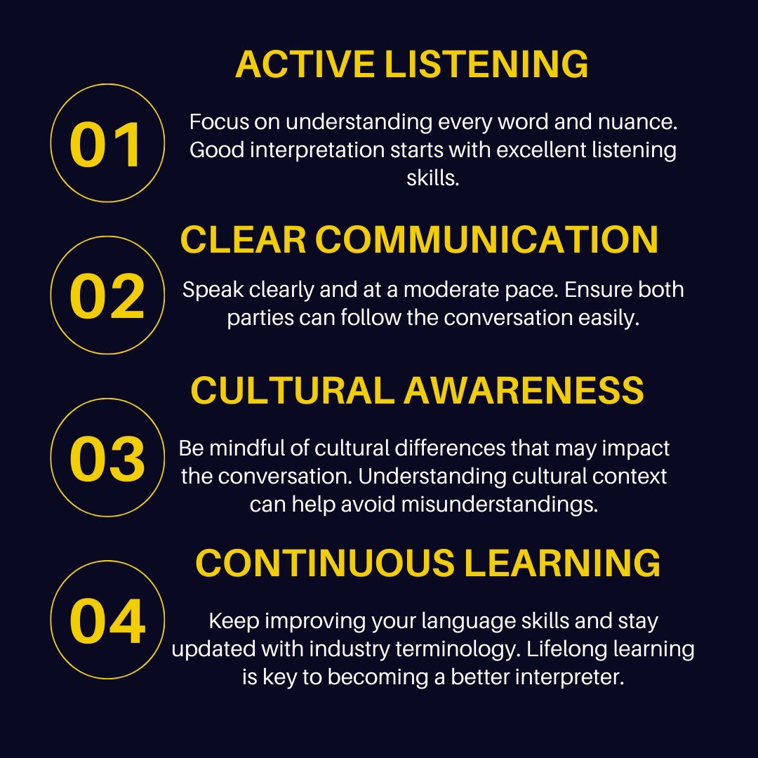 GLOSOURCE1's tweet image. 🎧📞 Top Tips for Becoming a Stellar Telephone Interpreter! 🌟 Maintain clear communication, listen actively, and adjust your tone according to the conversation. Precision and empathy are key to connecting people across languages. 🌍💬 #Interpreting #InterpretingTips