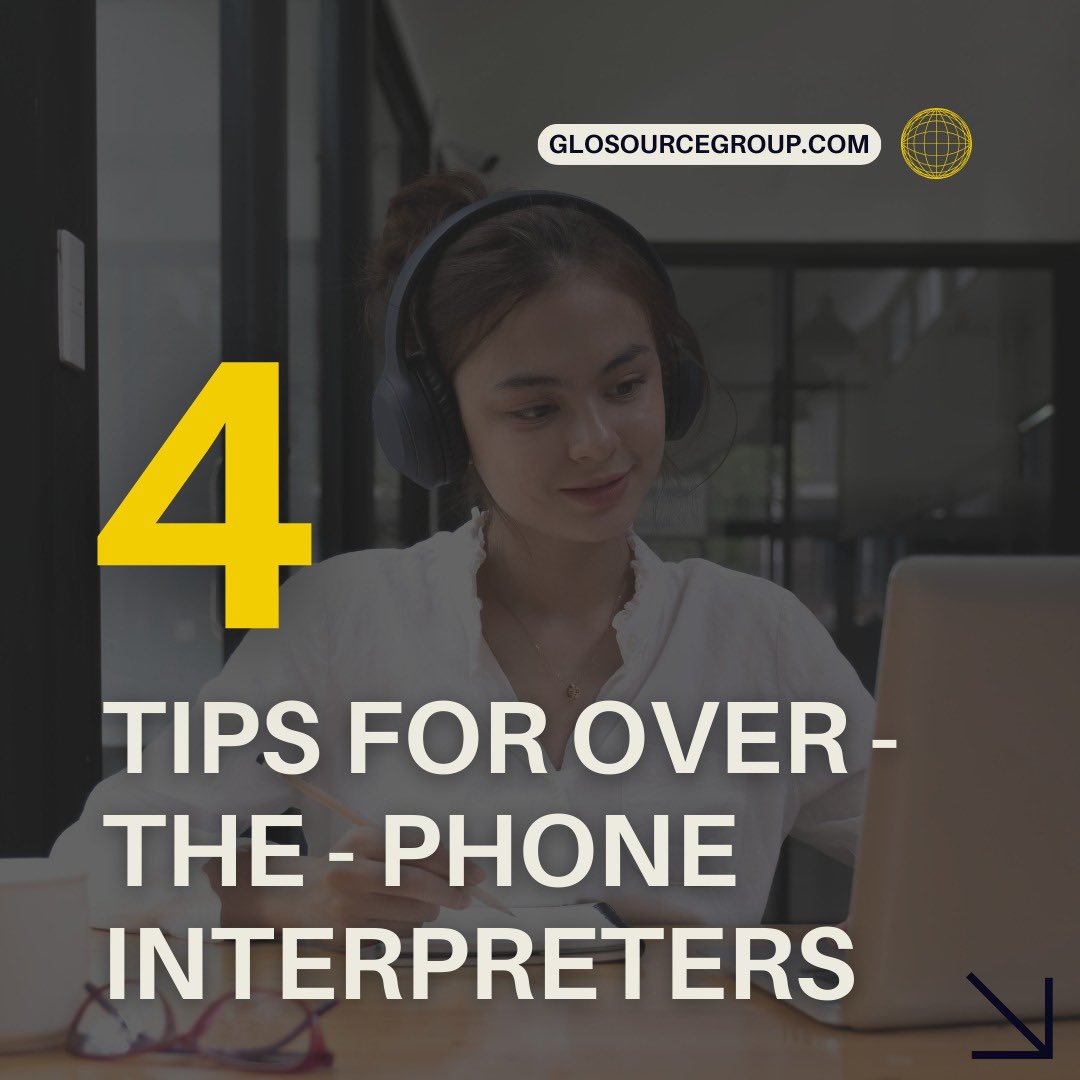 GLOSOURCE1's tweet image. 🎧📞 Top Tips for Becoming a Stellar Telephone Interpreter! 🌟 Maintain clear communication, listen actively, and adjust your tone according to the conversation. Precision and empathy are key to connecting people across languages. 🌍💬 #Interpreting #InterpretingTips