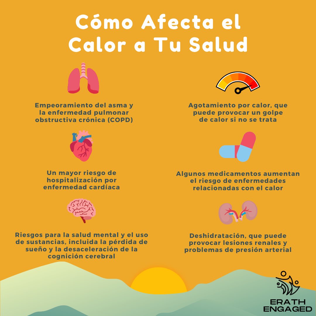 ErathEngaged's tweet photo. 🥵 Las temperaturas más altas aumentan el riesgo de sufrir una amplia gama de riesgos para la salud

Fuente: @HHSGov 
#ErathEngaged https://t.co/SUa6XCFvoe