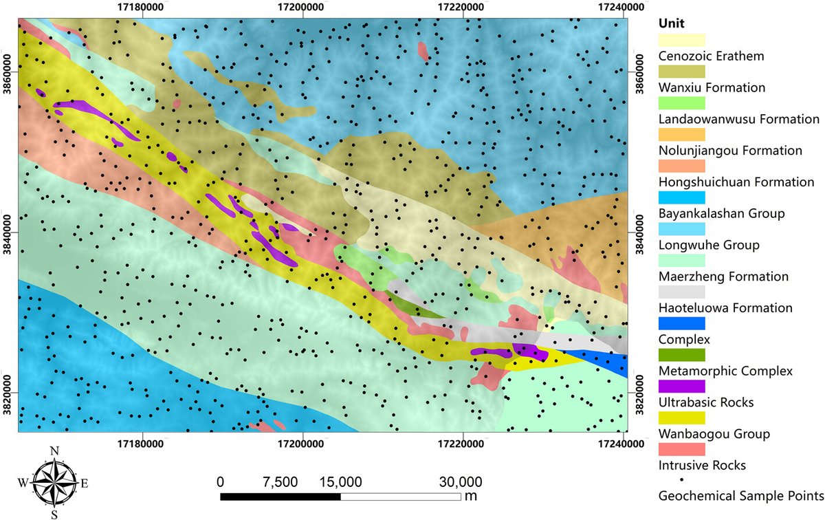 GeolSoc's tweet image. Graph convolutional network for lithological classification and mapping using stream sediment geochemical data and geophysical data

Read the full article lyellcollection.org/doi/full/10.11…

#Geochemistry #LithologicalMapping #GeologicalMapping #Geoscience