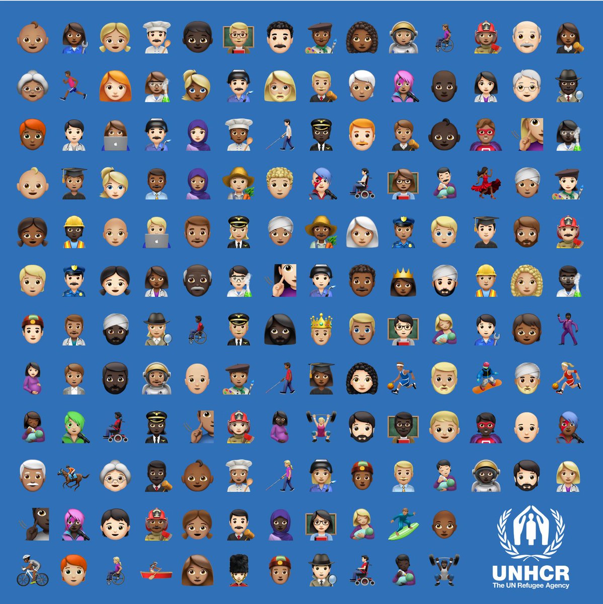 Can you spot the refugee?

No? That's because they're just like you and me. #WorldEmojiDay