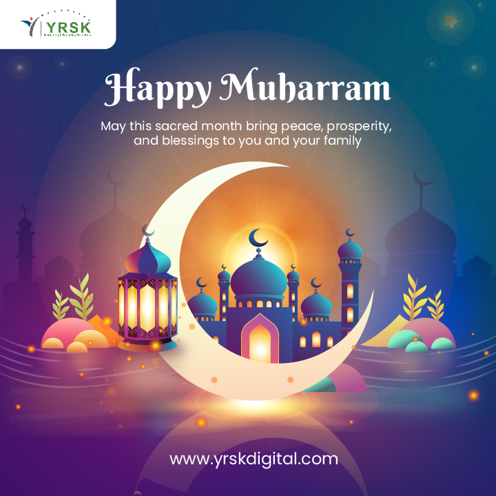 yrskmkt's tweet photo. Sending you warm wishes on Muharram. May this sacred month bring you peace and harmony. 🌙✨ 

#happymuharram #peaceandharmony #digitalmarketing #yrskmarketing https://t.co/BwMfKLPvZ9