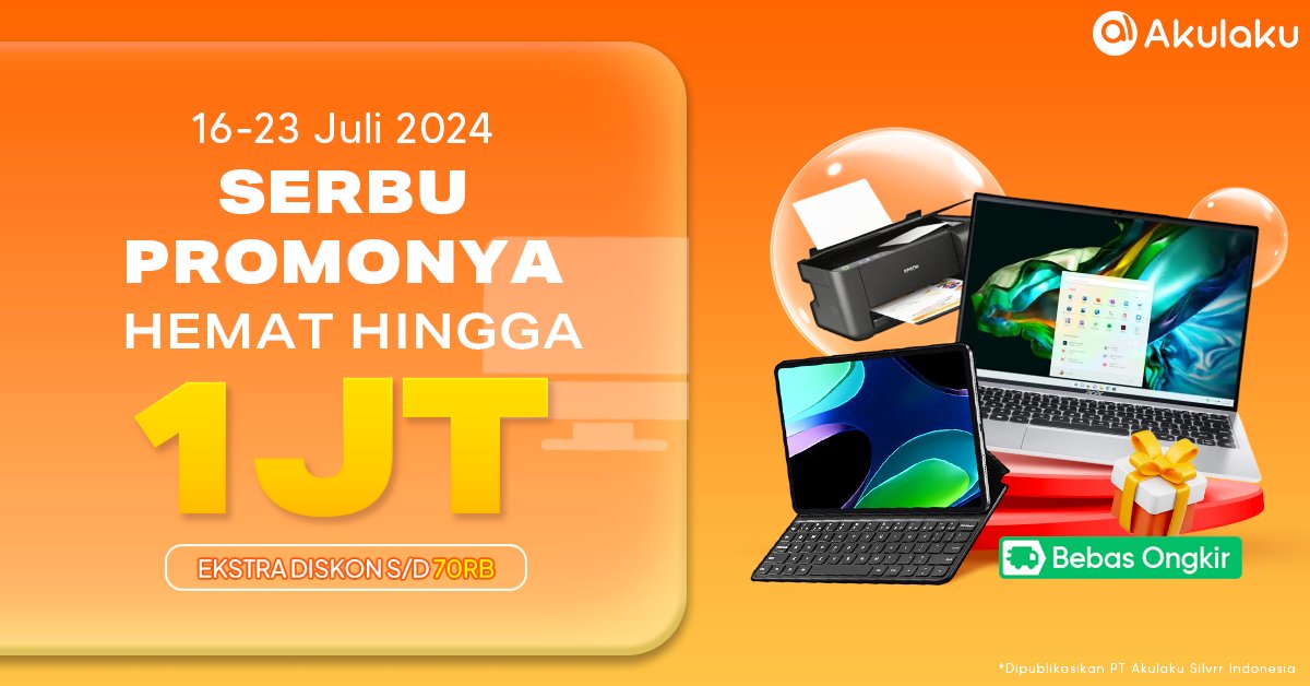 akulakuID's tweet image. HEMATNYA KEBANGETAN😱  

Tap link ini bit.ly/HematSejuta3  serbu PC HINGGA LAPTOP SEKARANG JUGA HEMAT HINGGA 1JT🛒   

#AkulakuIndonesia #HidupLebihBaik #PCLaptop #HematTanpaTanding #DiskonPC