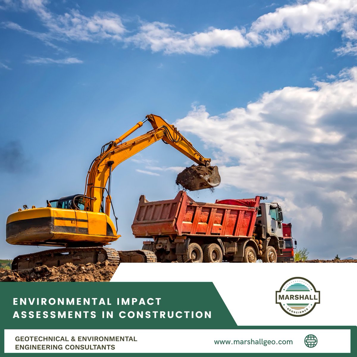 MarshallGeoSc's tweet image. Learn about environmental impact assessments (EIAs) with Marshall GeoScience. They evaluate potential environmental effects of construction projects.

#concretetestinglacanada #geotechnicalconsulting 

💥Website: marshallgeo.com