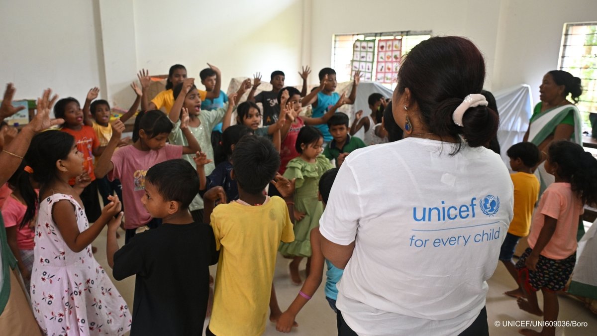 Assam is in the grip of severe floods.

Marginalized communities, especially children and women, are hit hardest.

UNICEF is supporting the State Government of Assam in responding to their needs, working with partners in over 100 model camps to provide critical health, nutrition,