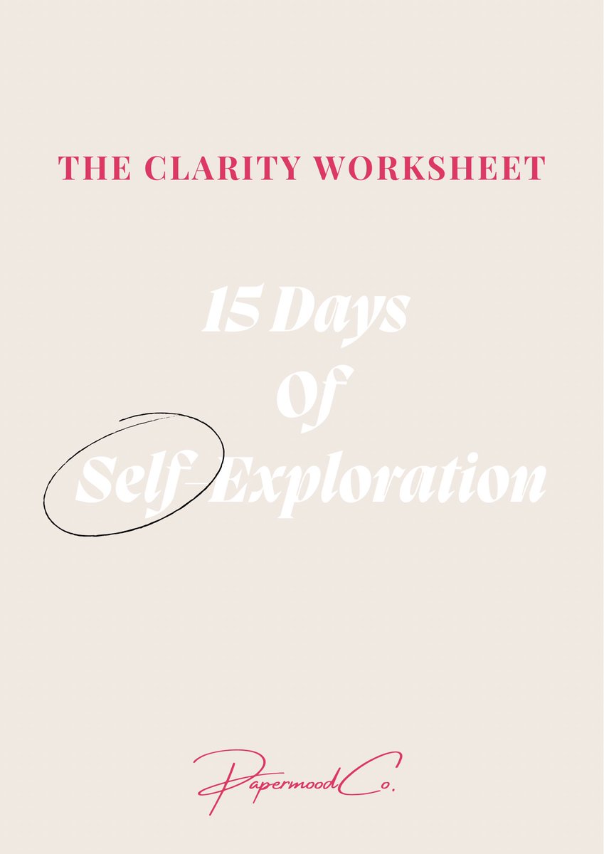 bellthima's tweet photo. The clarity worksheet preview (Day 1 ) 
From 15 days of self-exploration. 
Each page will help clients reflect on their thoughts, feelings, areas for improvement, and gratitude. https://t.co/8UwVuMTN2h