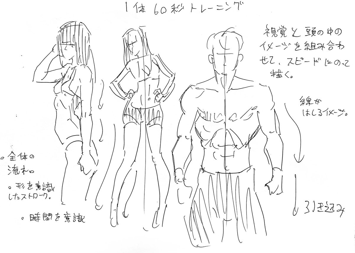 タイマー練習
筆の速さよりも、与えられた時間で自分に何ができるのかを意識。 