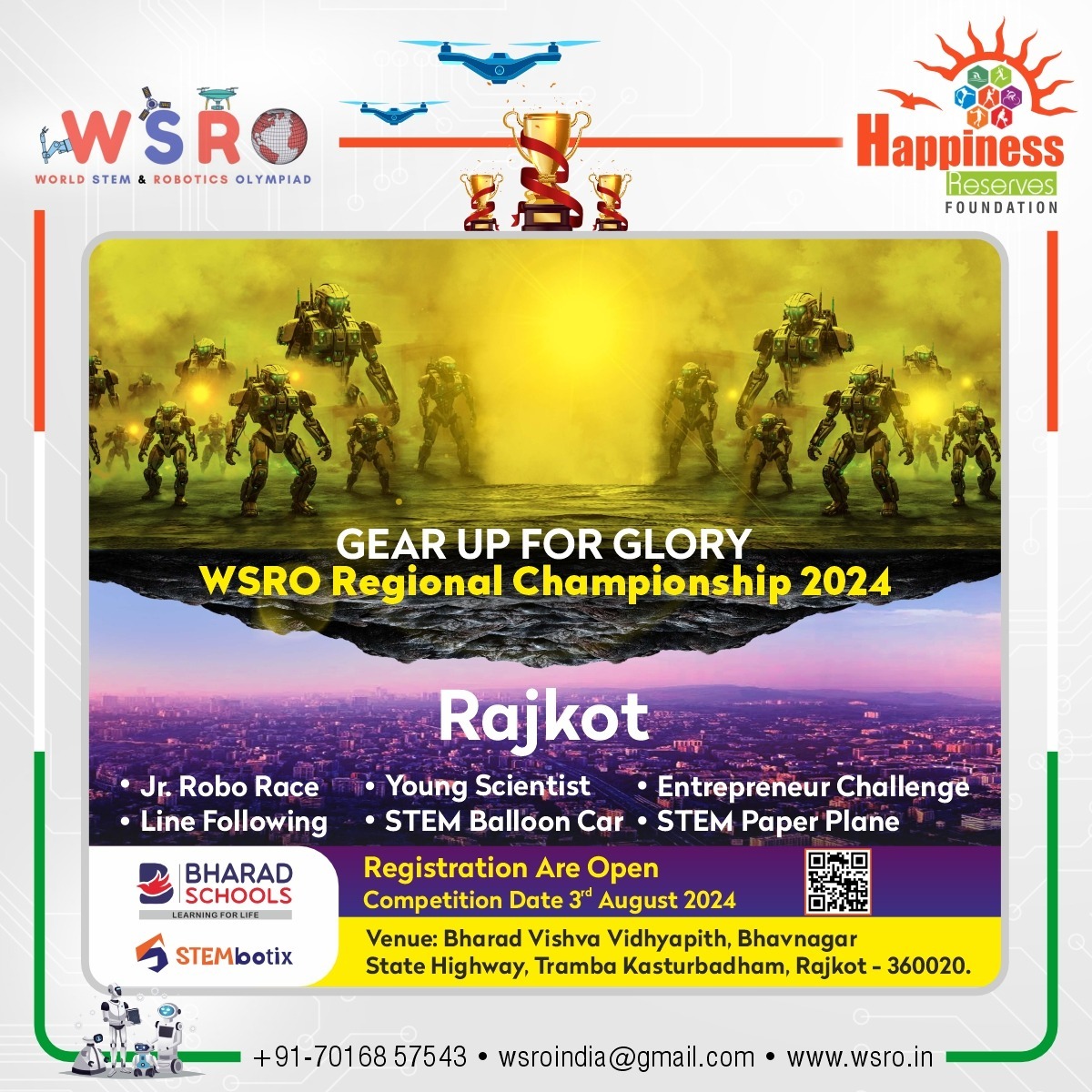 WSROIndia's tweet image. 2.
Visit: 🌐 wsro.in

#RobotWars #RobotBattle #RoboticsTournament #worldstemandroboticsolympiad #wsro #wsro2024